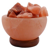 Glow Himalayan Fire Bowl Crafted Salt Lamp