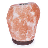 Glow Himalayan Natural Salt Lamp with Oil Burning Tray (3-4KG)