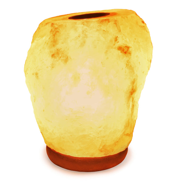 Glow Himalayan Natural Salt Lamp with Oil Burning Tray (3-4KG)