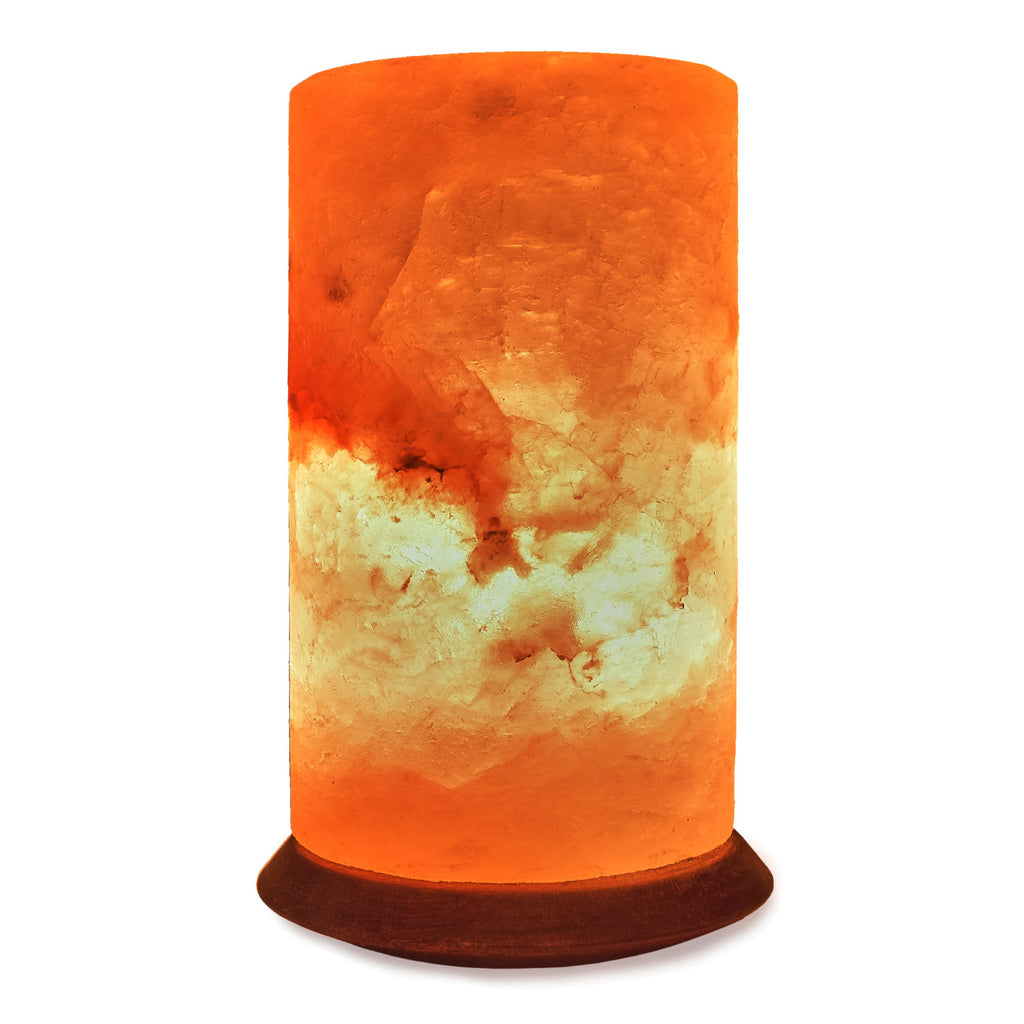 Glow Himalayan Cylinder Crafted Salt Lamp Glow Himalayan