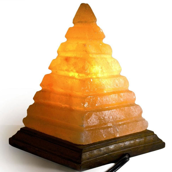 Glow Himalayan Pyramid Lined Crafted Salt Lamp